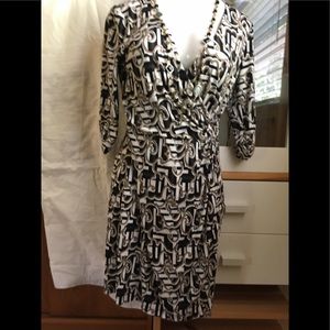 Laundry Chic Workplace Dress-3/4 Rouched sleeves